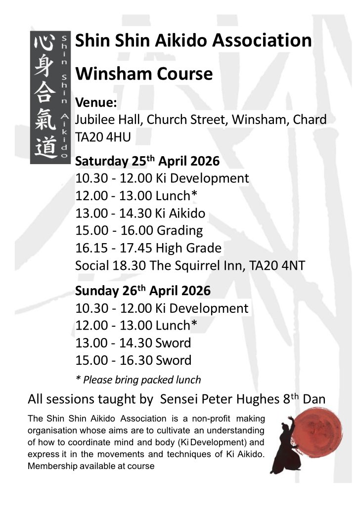 25th26thApr Winsham Course Flyer